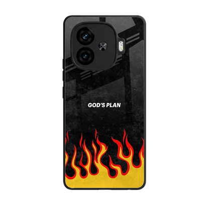 Gods Plan back phone cover | glass case for iqoo neo 10r 5g
