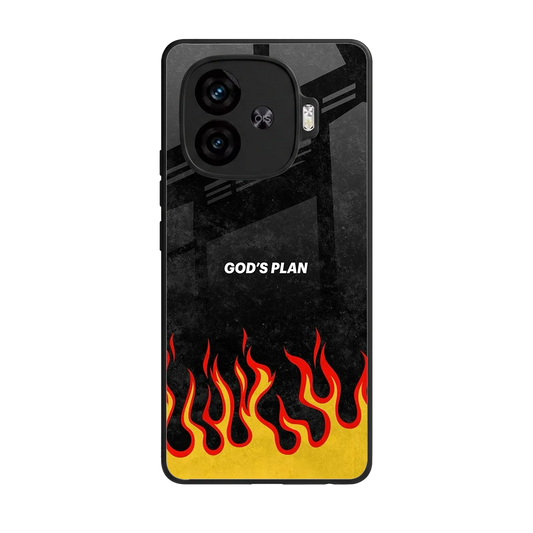 Gods Plan back phone cover | glass case for iqoo neo 10r 5g