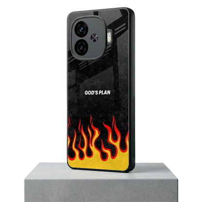 Gods Plan iqoo neo 10r 5g mobile cover | shockproof glass phone case