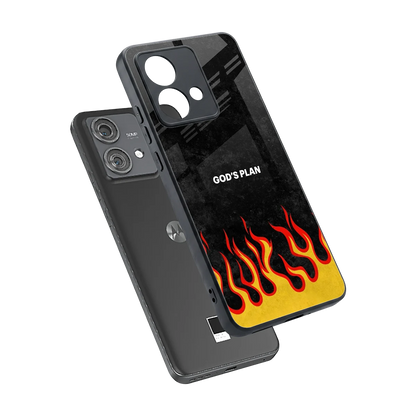 Gods Plan sleek motorola edge 40 neo 5g cover with tempered glass back and TPU edges