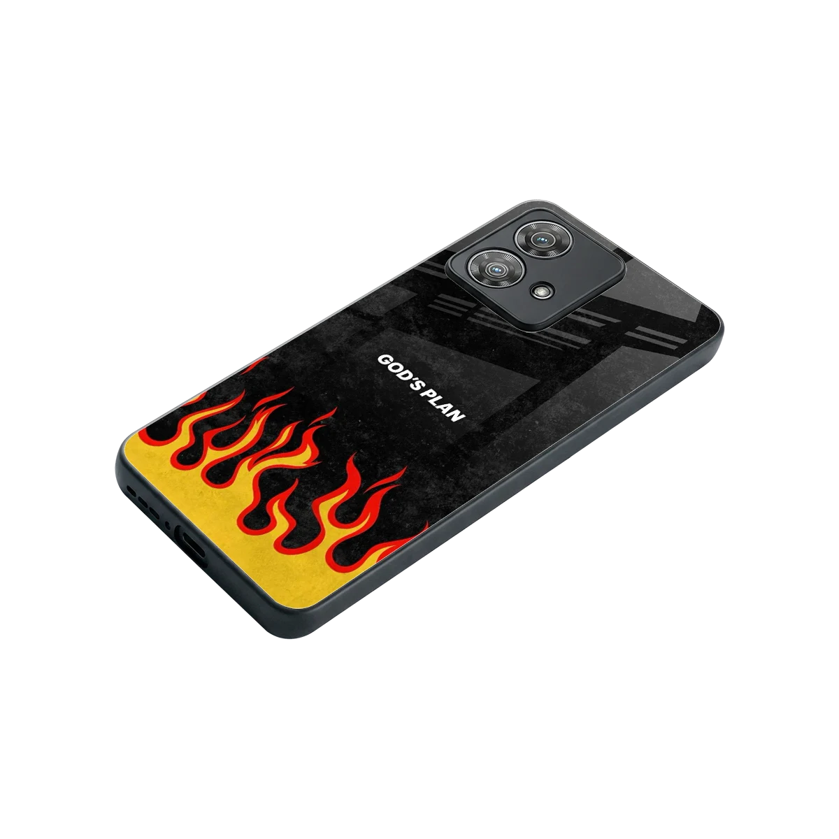 Gods Plan stylish phone case for motorola edge 40 neo 5g | glossy glass and slim fit