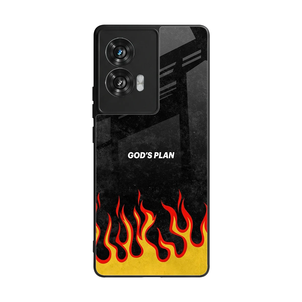 Gods Plan back phone cover | glass case for motorola edge 50 fusion