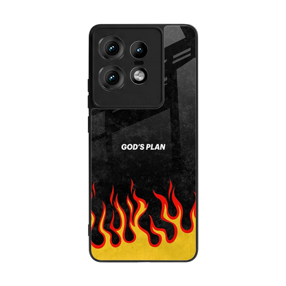 Gods Plan back phone cover | glass case for motorola edge 50 pro