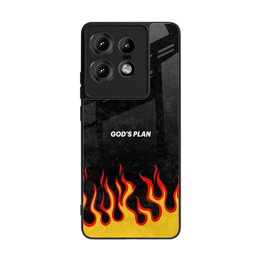 Gods Plan back phone cover | glass case for motorola edge 50 pro