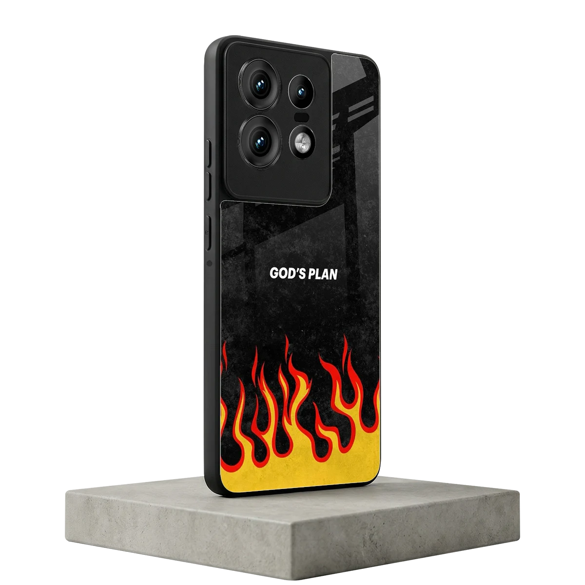 Gods Plan motorola edge 50 pro mobile cover | shockproof glass phone case