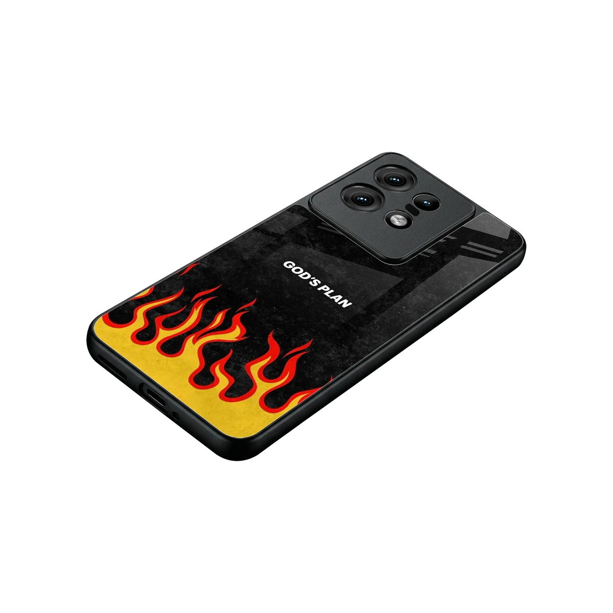 Gods Plan stylish phone case for motorola edge 50 pro | glossy glass and slim fit