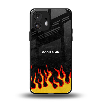 Gods Plan back phone cover | glass case for nothing phone 2