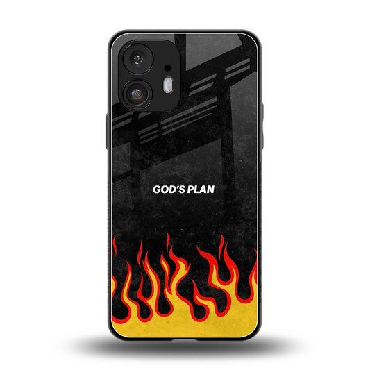 Gods Plan back phone cover | glass case for nothing phone 2