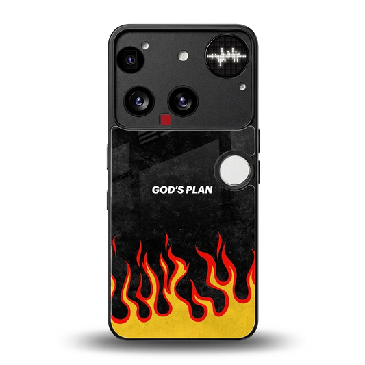 Gods Plan back phone cover | glass case for nothing phone 3