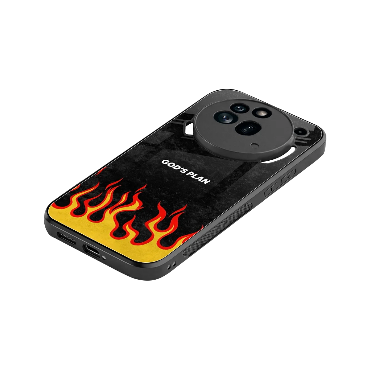 Gods Plan stylish phone case for nothing phone 3a pro | glossy glass and slim fit