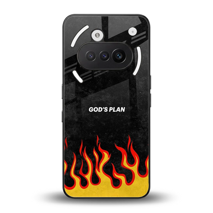 Gods Plan back phone cover | glass case for nothing phone 3a