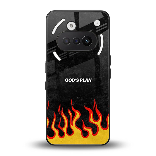 Gods Plan back phone cover | glass case for nothing phone 3a