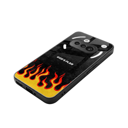 Gods Plan stylish phone case for nothing phone 3a | glossy glass and slim fit