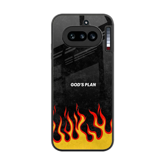 Gods Plan back phone cover | glass case for nothing phone 4a