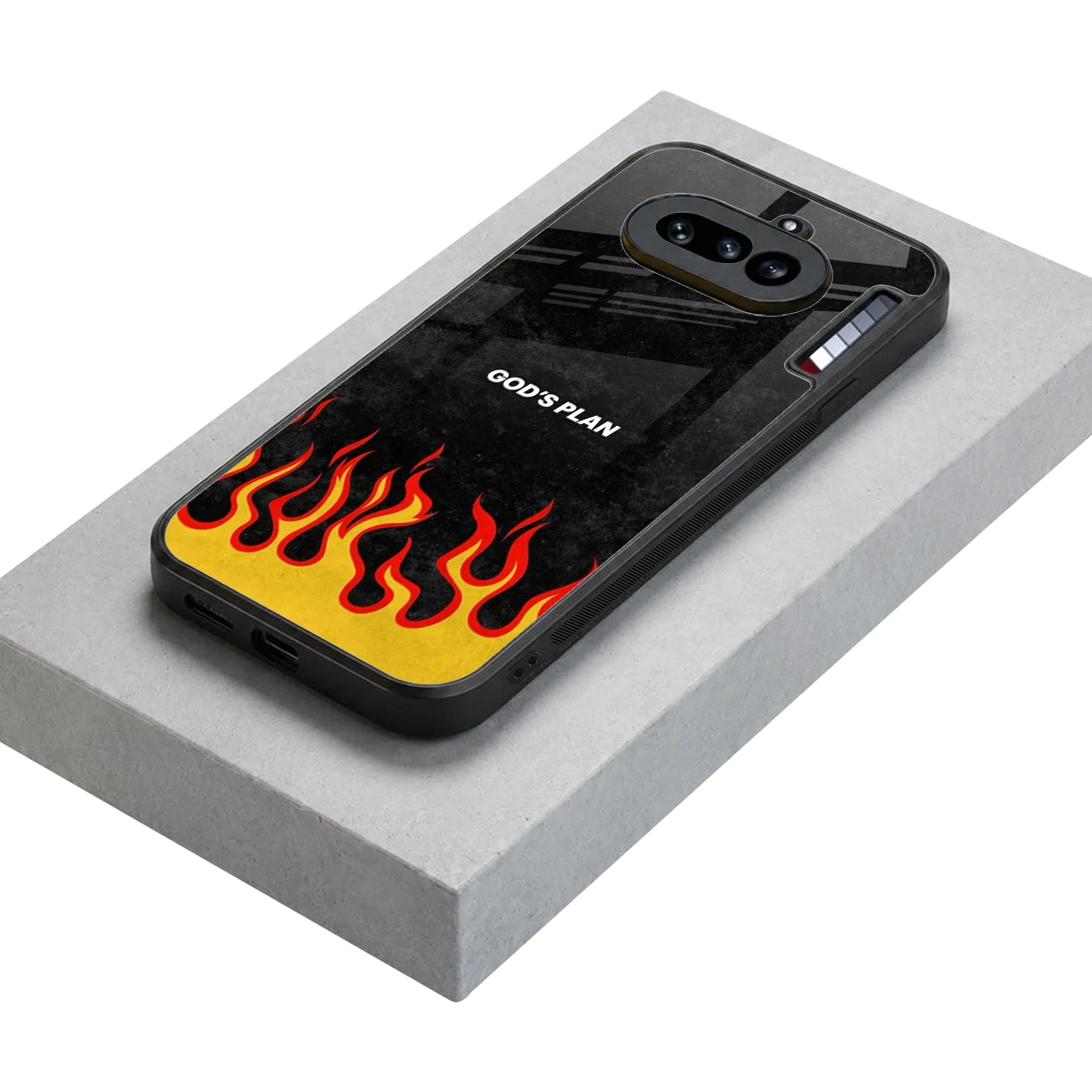 Gods Plan stylish phone case for nothing phone 4a | glossy glass and slim fit