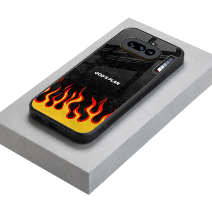 Gods Plan stylish phone case for nothing phone 4a | glossy glass and slim fit