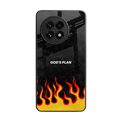 Gods Plan back phone cover | glass case for oneplus 13r