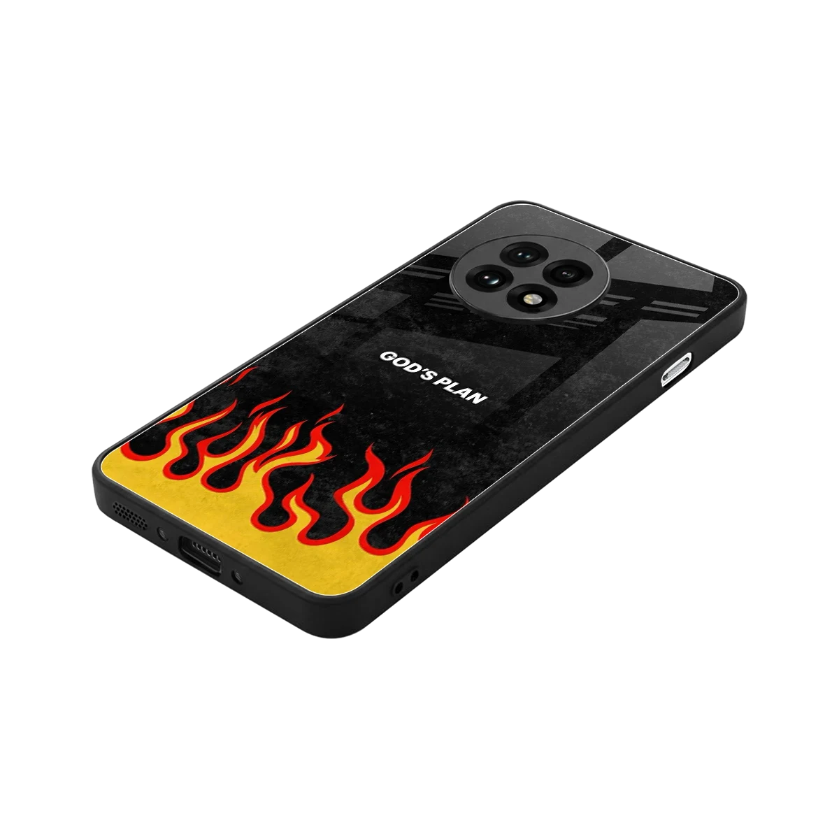 Gods Plan stylish phone case for oneplus 13r | glossy glass and slim fit