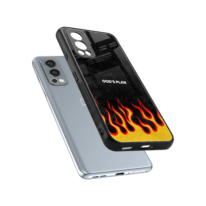 Gods Plan sleek oneplus nord 2 cover with tempered glass back and TPU edges