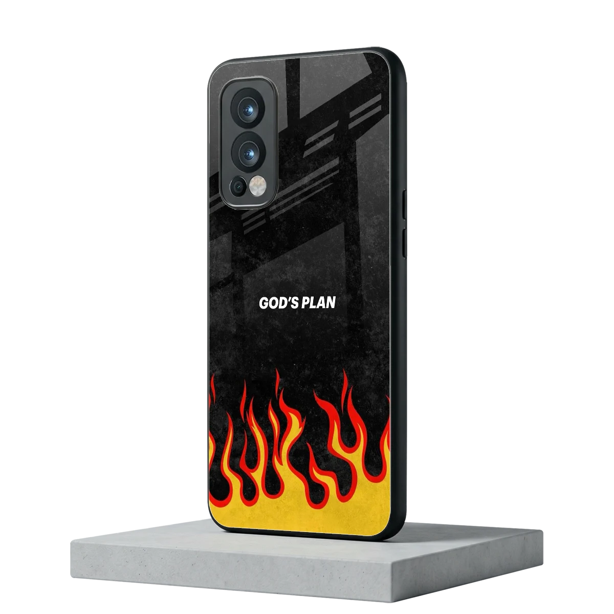 Gods Plan oneplus nord 2 mobile cover | shockproof glass phone case
