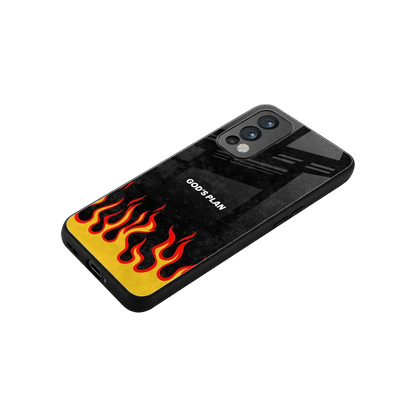 Gods Plan stylish phone case for oneplus nord 2 | glossy glass and slim fit