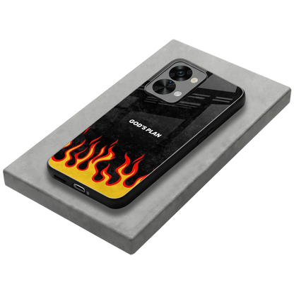 Gods Plan stylish phone case for oneplus nord 2t | glossy glass and slim fit