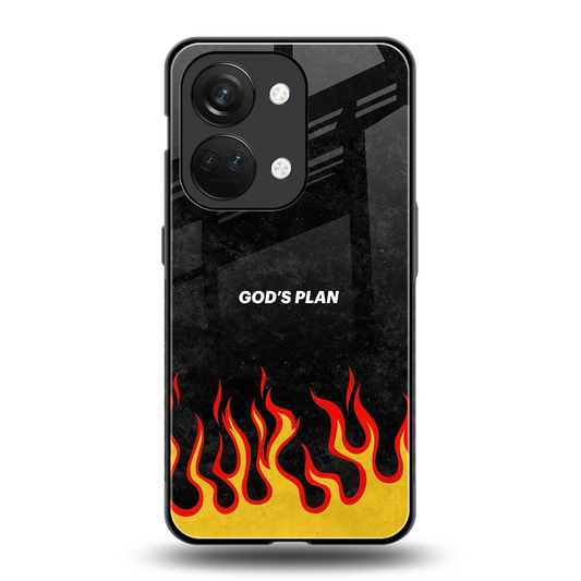 Gods Plan back phone cover | glass case for oneplus nord 3