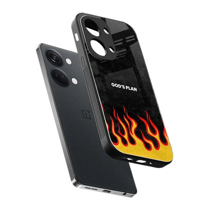 Gods Plan sleek oneplus nord 3 cover with tempered glass back and TPU edges