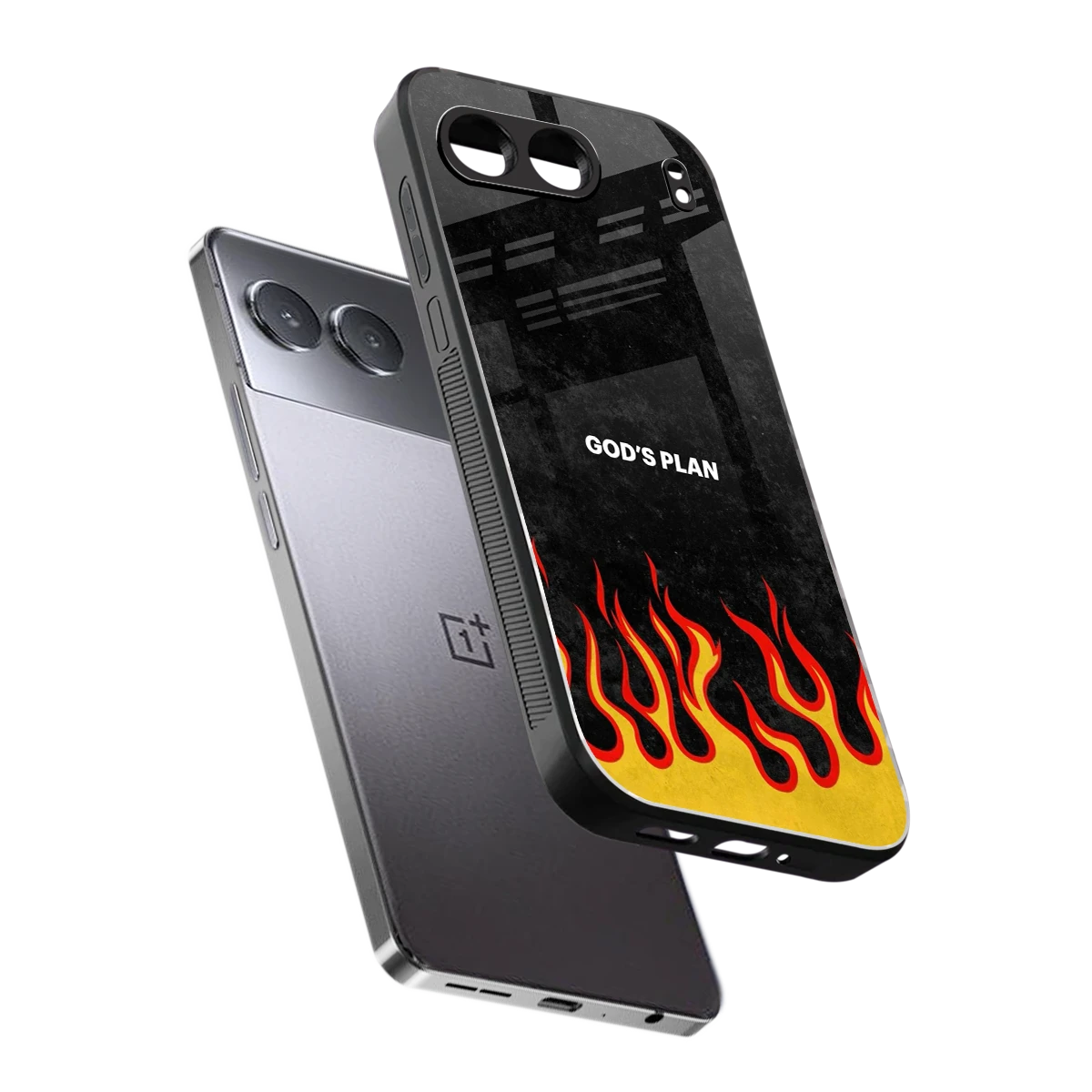 Gods Plan sleek oneplus nord 4 cover with tempered glass back and TPU edges