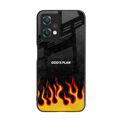 Gods Plan back phone cover | glass case for oneplus nord ce 2 lite