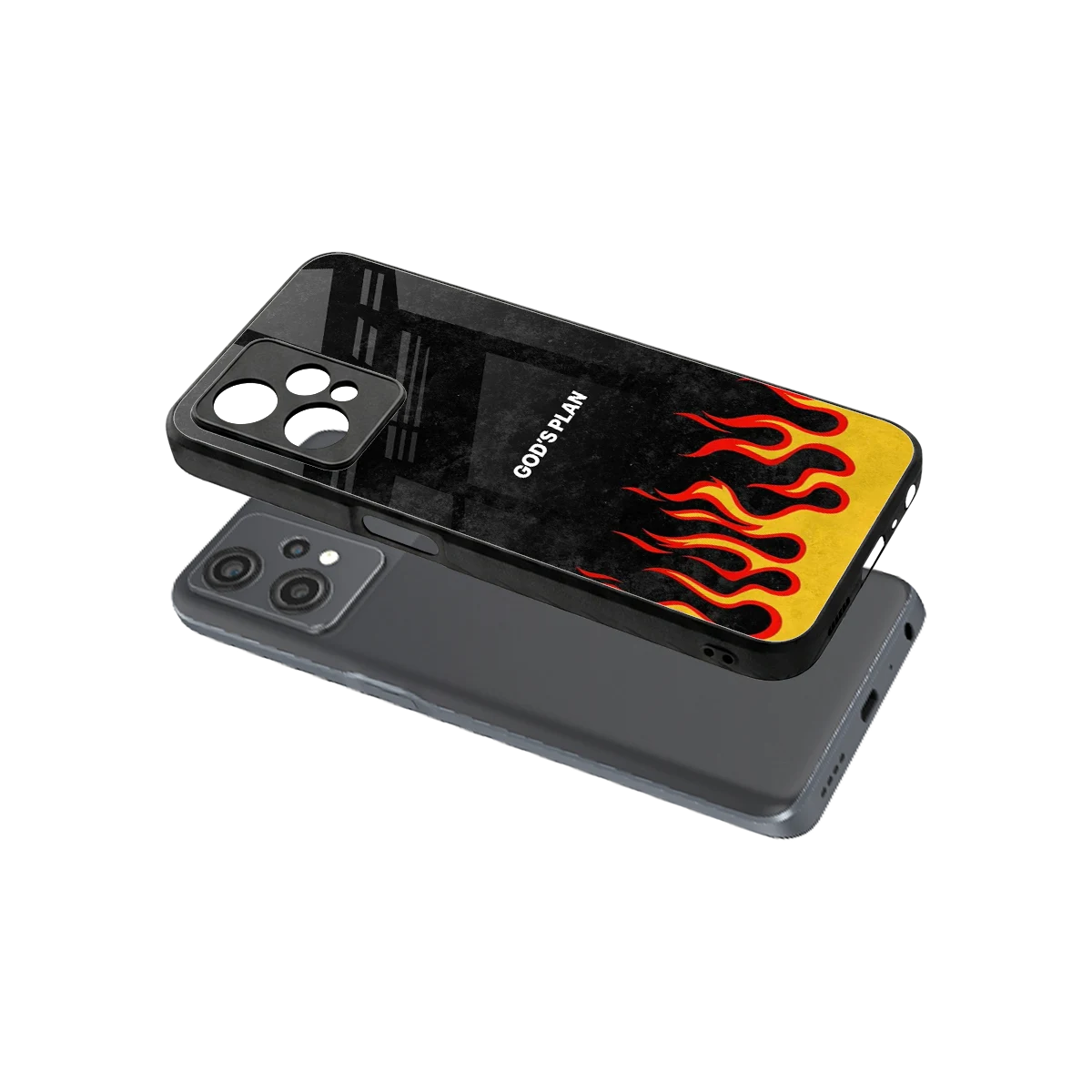 Gods Plan sleek oneplus nord ce 2 lite cover with tempered glass back and TPU edges