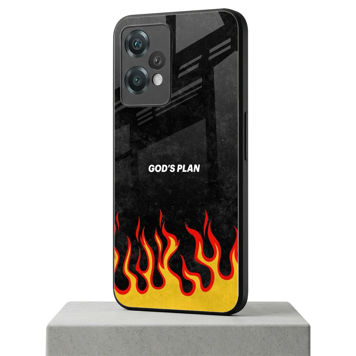 Gods Plan oneplus nord ce 2 lite mobile cover | shockproof glass phone case