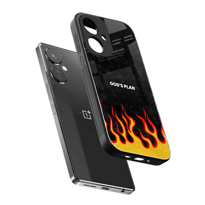 Gods Plan sleek oneplus nord ce 3 cover with tempered glass back and TPU edges