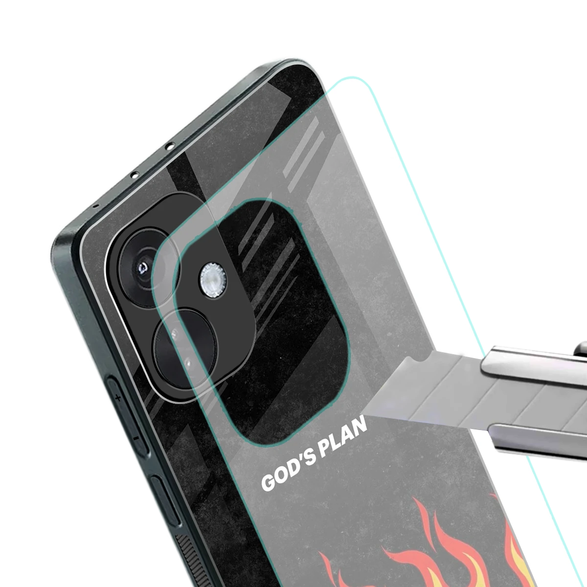 Gods Plan stylish phone case for oneplus nord ce 3 | glossy glass and slim fit
