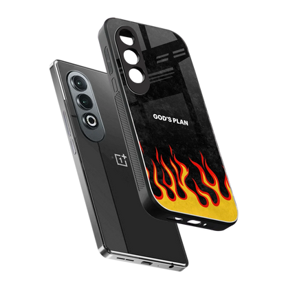 Gods Plan sleek oneplus nord ce 4 cover with tempered glass back and TPU edges