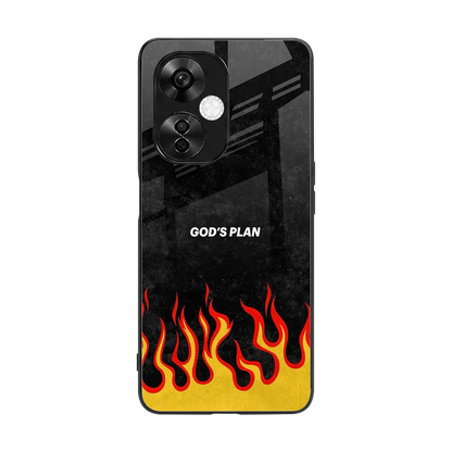 Gods Plan back phone cover | glass case for oneplus nord ce 3 lite
