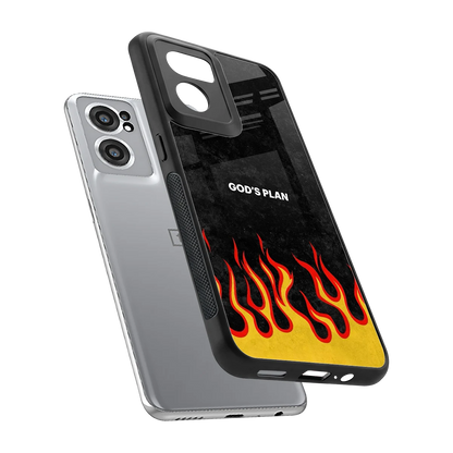 Gods Plan sleek oneplus nord ce 2 cover with tempered glass back and TPU edges
