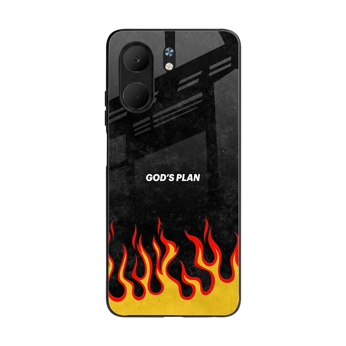 Gods Plan back phone cover | glass case for oppo a5x 5g