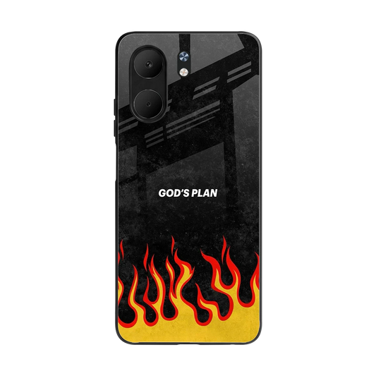 Gods Plan back phone cover | glass case for oppo a5x 5g