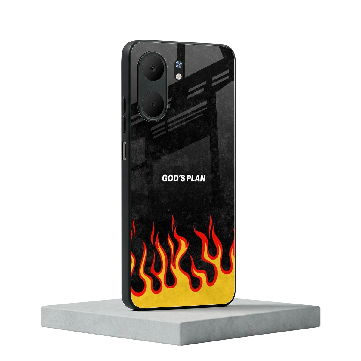 Gods Plan oppo a5x 5g mobile cover | shockproof glass phone case