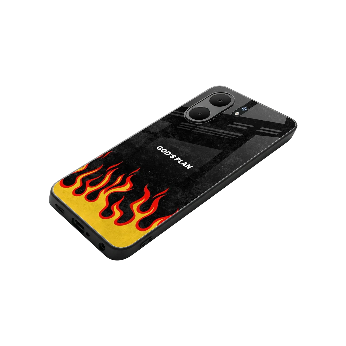 Gods Plan stylish phone case for oppo a5x 5g | glossy glass and slim fit