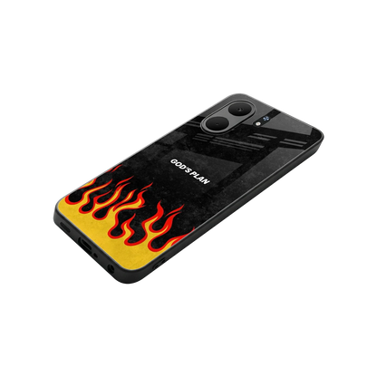 Gods Plan stylish phone case for oppo a5x 5g | glossy glass and slim fit