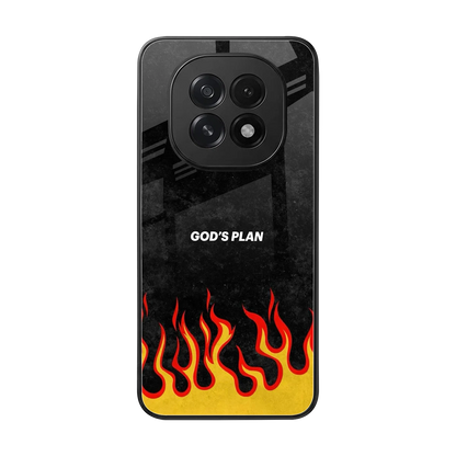 Gods Plan back phone cover | glass case for oppo f29 5g