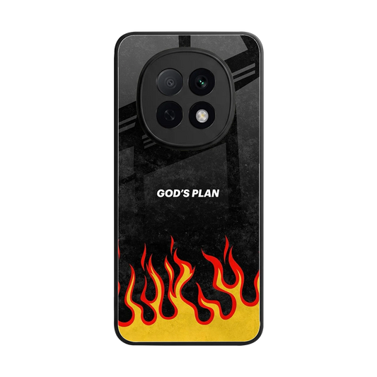 Gods Plan back phone cover | glass case for oppo f29 pro 5g