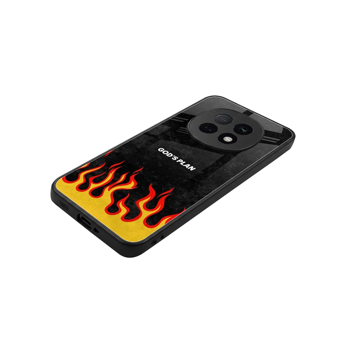 Gods Plan stylish phone case for oppo f29 pro 5g | glossy glass and slim fit