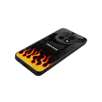 Gods Plan stylish phone case for oppo f29 pro 5g | glossy glass and slim fit