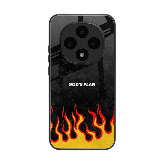 Gods Plan back phone cover | glass case for oppo f31 pro 5g