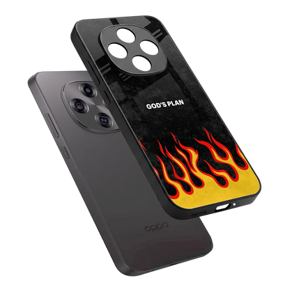 Gods Plan sleek oppo f31 pro 5g cover with tempered glass back and TPU edges