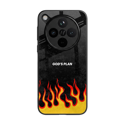Gods Plan back phone cover | glass case for oppo find x8