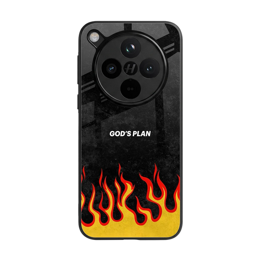 Gods Plan back phone cover | glass case for oppo find x8